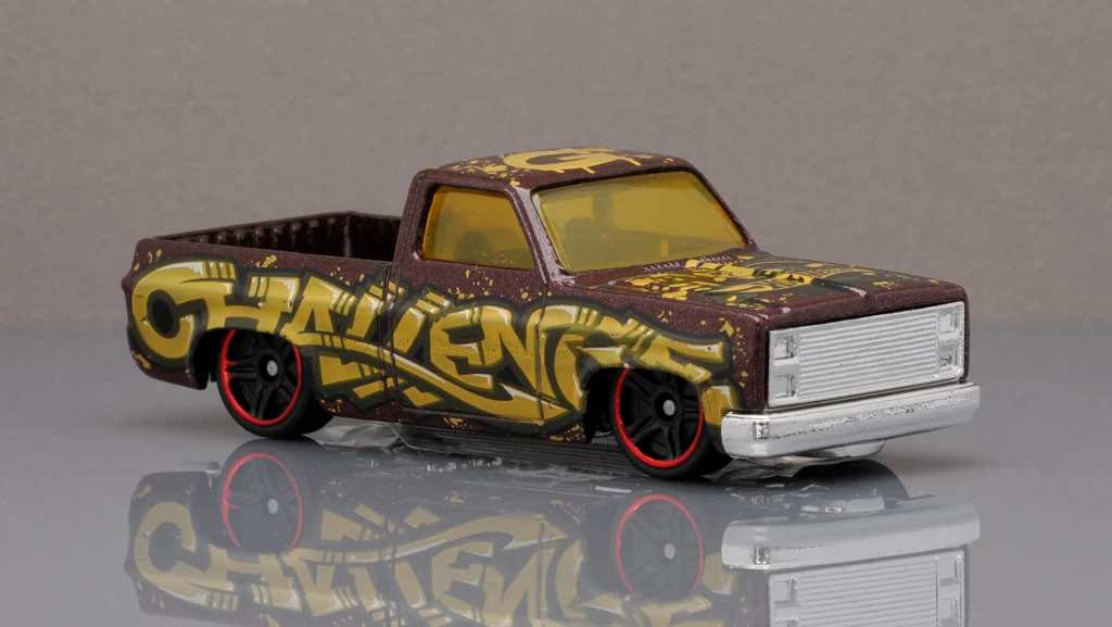 2019 Hot Wheels Mainline 247/250 '83 Chevy Silverado HW Art Cars 6/10 Burgundy
