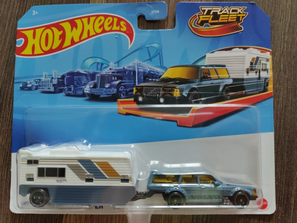 2024 Hot Wheels Track Fleet - Volvo 240 Drift Camper Blue