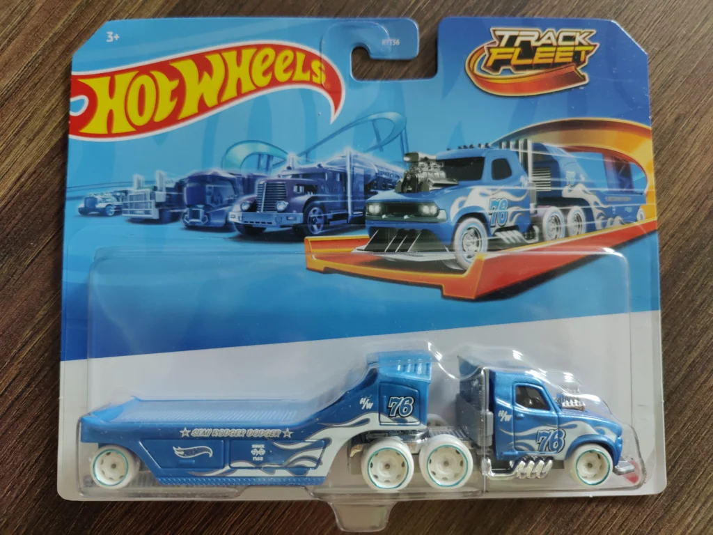 2024 Hot Wheels Track Fleet - Semi Rodger Dodger Blue