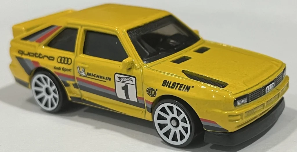 2022 Hot Wheels Mainline 180/250 '84 Audi Sport Quattro - Rally Champs 1/5 Yellow