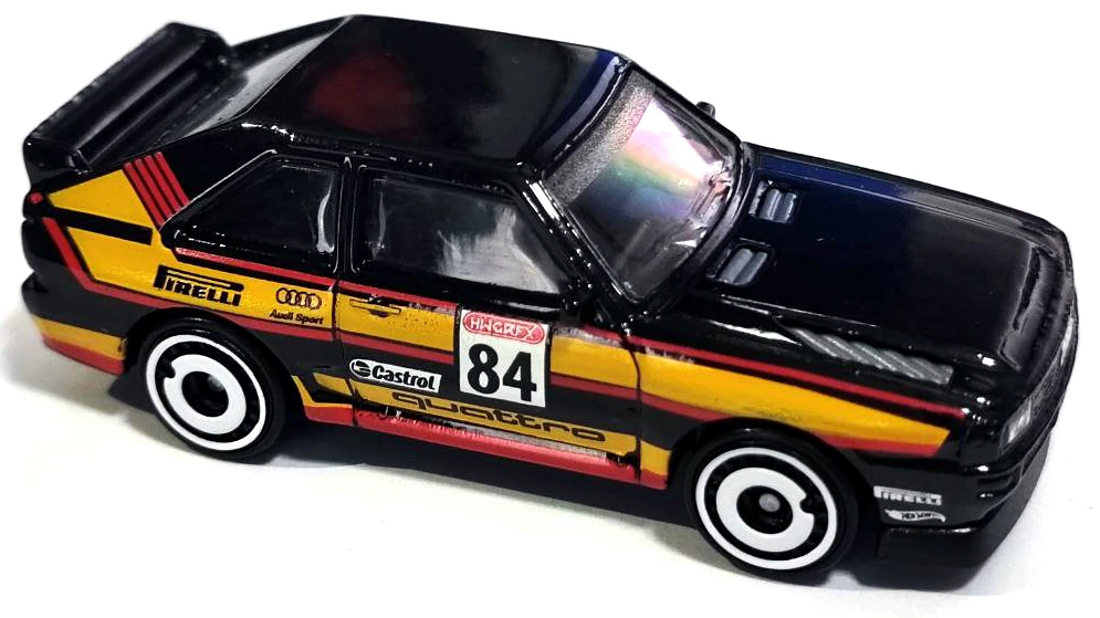 2023 Hot Wheels Mainline 152/250 '84 Audi Sport Quattro - HW The 80s 9/10 Black