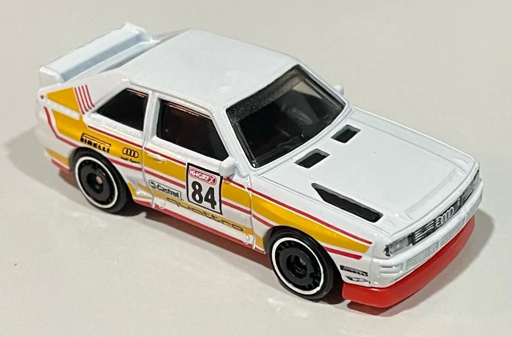 2023 Hot Wheels Mainline 152/250 '84 Audi Sport Quattro - HW The 80s 9/10 White